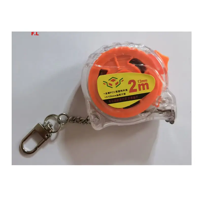 small 2 meter tape measure with key chain customize logo on mini measuring tape as gift promotional gift ruler