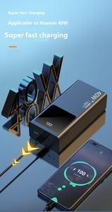 30000mAh Power Bank 22.5W PD QC3.0 Fast Charging LED Display Triple <b>USB</b> Type C Input Black Portable <b>Charger</b> - Product Image 4
