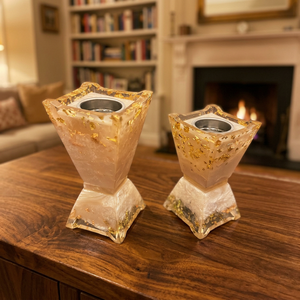 Quemador de incienso de resina hecho a mano con diseño de hojas doradas, difusor aromático para decoración del hogar, uso en todas las estaciones, decoración para Ramadán y Eid. - Product Image 1