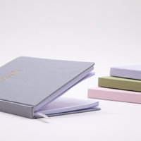 Carnet de notes A5 personnalisé avec couverture en lin, journal en cuir, agenda relié