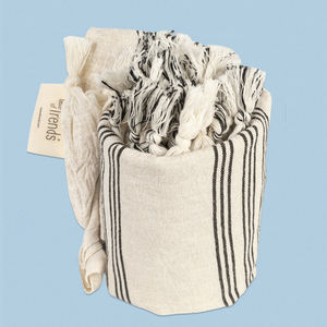 Best Price Premium Eco-Friendly Quick Dry Turkish Peshtemal <b>Beach</b> <b>Towels</b> Soft <b>Striped</b> Sand Free Absorbent Cotton Tassels Natura - Product Image 1