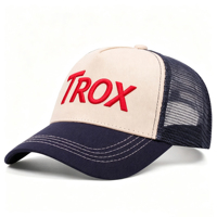 Gorra de 5 Paneles Personalizada con Malla Transpirable en Color de Contraste, Bordado en Relieve, ODM, Ajustable, para Viajes y Pesca