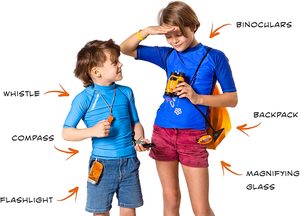 <span class=keywords><strong>Set</strong></span> di esplorazione all'aperto per bambini educazione all'aperto pacchetto di avventura per bambini Kit da alpinismo per escursionismo da campeggio per bambini - Product Image 2