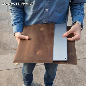 אמיתי עור Tablet שרוול Case עבור ipad פרו 12 9 מקרה 2020 2021 MacBook 12 אינץ Galaxy Tab 12 אינץ tablet שרוול פאוץ