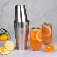 Creation Factory Direct Kit de barman personnalisé Set Shaker à cocktail professionnel Boston en acier inoxydable à sublimation avec support