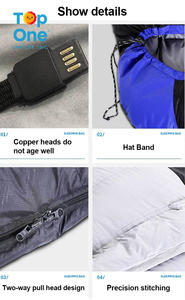 TopOne Haute Qualité Extrême Froid Étanche Grand Stock Thermique Survie D'urgence Sac De Couchage En Plein Air - Product Image 6