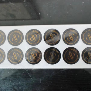 Autocollant en papier de bonne qualité, étiquette en papier doré brillant brillant brillant - Product Image 1