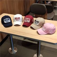 Casquette Boxy personnalisée non structurée avec patchs brodés Casquette Boxy en coton à cinq panneaux