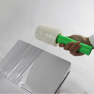 Dispenseur de film étirable à poignée bleue <span class=keywords><strong>pas</strong></span> <span class=keywords><strong>cher</strong></span> pour l'utilisation de film d'emballage de palettes - Product Image 4