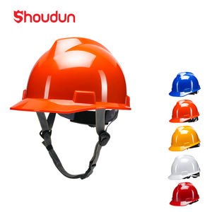뜨거운 판매 공장 다이렉트 ABS 하드 햇 V 스타일 하드 햇 산업 건설 건물 광산 충격 방지 안전 헬멧 - Product Image 1