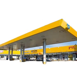 S-Design Dessin Structure en treillis de haute résistance Bâtiment en acier Shell <span class=keywords><strong>Station</strong></span>-service avec auvent - Product Image 4