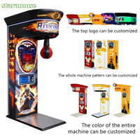 Machine de boxe arcade Dragon Fist avec accepteur de billets personnalisé, pour sports de combat, à monnayeur, pour intérieur, version anglaise