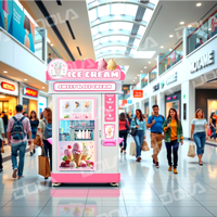 Distributeur automatique de crème glacée intelligent DOLA pour les fournisseurs idéal pour les lieux d'accueil au détail à grande échelle