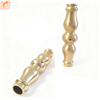 Colliers de fixation en aluminium brossé laiton de haute qualité pour balustrades de balcon et rampes d'escalier, pour barres rondes de 5/8'' - Vente en gros