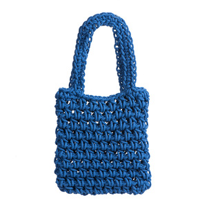 Cotton <b>Rope</b> Woven Mobile Phone Bag Rectangle Crossbody Bag Breathable Summer Beach Bag Ins Style Everyday Outfits - Product Image 4