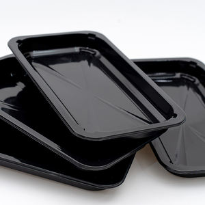 Barquette en plastique PP jetable noire pour foie <span class=keywords><strong>gras</strong></span>, boîte de restauration, viande congelée, fruits de mer, autres contenants alimentaires, maintien au <span class=keywords><strong>frais</strong></span> - Product Image 5