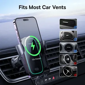 <span class=keywords><strong>Baseus</strong></span> Cargador inalámbrico para coche Soporte de teléfono Auto para iPhone 15 Samsung Xiaomi Soporte de coche 15W Soporte de montaje de ventilación de aire - Product Image 3