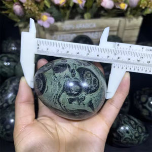 Huevos de Jaspe Kambaba al por Mayor de Alta Calidad, Esferas de Cristal Verde Natural Pulido a Máquina para Decoración del Hogar y Manualidades Navideñas - Product Image 5