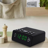 Vofull Buntes LED-Licht Radio Digital anzeige DAB Radio Wecker Tragbares Radio
