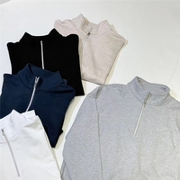 Ensemble 2 pièces unisexe streetwear personnalisé en velours de coton épais, coupe ample, manches longues, respirant, pour l'hiver