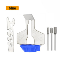 Kit de fixation d'affûtage de tronçonneuse d'usine avec guide d'angle et limes de meule diamantées