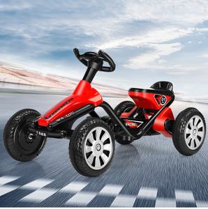 Детская развивающая игрушечная четырехколесная Педальная машина Go-Karts 12V для мальчиков и девочек в возрасте от 1 до 8 лет - Product Image 5