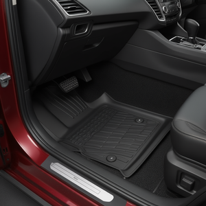 Alfombrillas de Goma TPE Negras para Ford Fusion 2017-2020, Grosor Medio, Patrón Geométrico, Base Antideslizante - Product Image 2