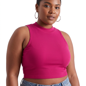 White Tank <b>Tops</b> Women Bulk Cotton Soft Breathable Fabric Premium Casual Basic Everyday Summer Fashion - Product Image 1