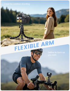 Trípode Flexible Ultraligero Lamicall STTP13 con Control Remoto Inalámbrico de 1/<span class=keywords><strong>4</strong></span>'', Soporte de Montaje en Soporte Frío para Grabación con Cámara de Acción y Smartphone - Product Image 4