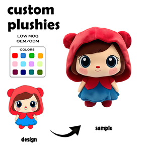 Adorable chiot brun en peluche personnalisé, vente directe d'usine, tissu doux, rembourrage en coton PP, jouet en peluche personnalisable - Product Image 2