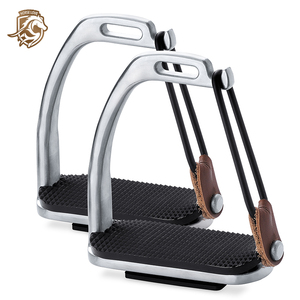 Étriers de selle de cheval occidentaux gravés, en Aluminium