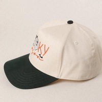 Gorra de 5 Paneles con Bordado de Fantasma, Nueva, Unisex, para Halloween, Viajes al Aire Libre, Estilo Casual para Fiestas