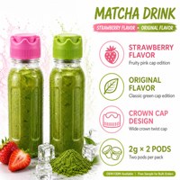 Boisson verte aromatisée à la fraise, thé matcha en bouteille, double saveur, OEM, marque privée, vente en gros