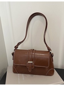 Nouveau Sac Bandoulière Rétro Grande Capacité en Cuir PU pour Femme 2026 – Tendance, Polyvalent, Minimaliste, Élégant, Compact et Carré - Product Image 3