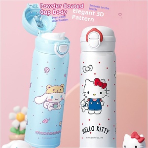 Gourde isotherme Sanrio Kuromi <span class=keywords><strong>Hello</strong></span> <span class=keywords><strong>Kitty</strong></span> pour enfants, en acier inoxydable 316 de qualité alimentaire, grande capacité, pour la rentrée scolaire, pour filles d'école primaire, avec double paille - Product Image 4