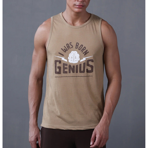 Camiseta sin mangas de algodón para hombre, transpirable, cuello redondo, informal, con logo personalizado impreso, ropa de calle, fitness, para verano. - Product Image 2