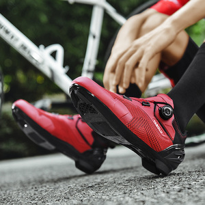 Tabou Cycling Shoes Red Nylon Sole Mesh Lining Breathable Outdoor Use - Product Image 1