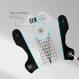 <span class=keywords><strong>BBM</strong></span> extension formes 250 pièces PVC ongles papier formes conseils Extension autocollant constructeur Nail Art plastique formes pour Extension des ongles - Product Image 3