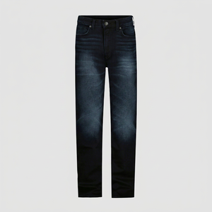 Jeans de Mezclilla para Hombre, Corte Recto, Cintura Media, Lavado Claro, Ajuste Regular, Casual, Ecológicos, Resistentes a la Decoloración, 100% Algodón, Peso Medio - Product Image 1