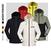 Chaqueta de Hombre Recién Llegada, Resistente al Agua, con Cierre, Deportiva, Cortavientos, para Exteriores, Ligera, para Empleados de Empresa