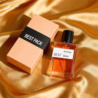 Vente en gros de flacons de parfum en verre cristal carré vides et uniques de 30 ml, 50 ml, 100 ml, avec bouchon en liège, impression sérigraphique, emballage de luxe