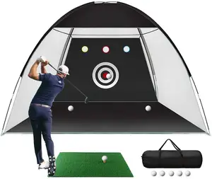 10x7ft Golf Đánh Đào Tạo Hỗ Trợ Lưới Với Mục Tiêu Và Túi Mang Theo Cho Sân Sau Lái Xe Chipping-Lưới Thực Hành Golf