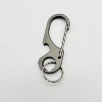 Mini porte-clés en alliage de titane, crochet portable pour l'extérieur, ouvre-bouteille multifonctionnel et anneau porte-clés, accessoire pour sac à dos