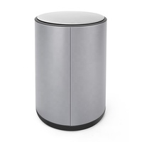 Poubelle de cuisine en acier inoxydable 10L poubelle à pédale à fermeture douce mince et petite pour le stockage de bureau à domicile