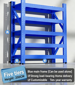 Estantes de Almacenamiento Metálicos Ajustables de 4 Niveles, Estante de Alambre Resistente, Instalación Rápida, Uso en Almacenes - Product Image 3