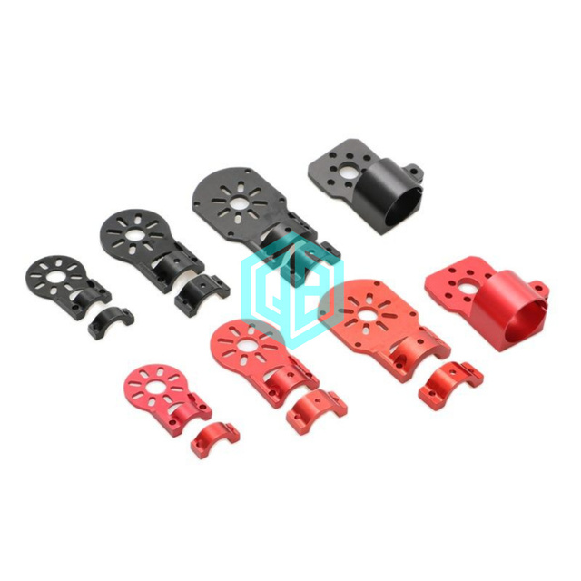 QINBU 4PCS 12/16/18/25mm Carbon Tube Motor Seat Fixture Engine Mount Bracket for RC Multi-Axis UAV Parts Machining Services