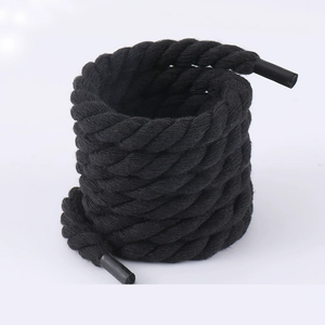 Lacets de chaussures en coton tissé de 7 mm, style audacieux, lacets ronds en toile pour chaussures basses, lacets en corde pour femmes et hommes, lacets en tissu de coton - Product Image 6