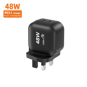Vina 48W PD <span class=keywords><strong>Chargeur</strong></span> Smart USB C Charge rapide 2 ports <span class=keywords><strong>Chargeur</strong></span> pour <span class=keywords><strong>iPhone</strong></span> 16 Pro Max Compatible avec les prises UE et US - Product Image 3