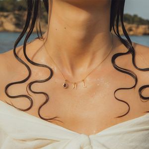 Collar de Acero Inoxidable Estilo Europeo Americano con Baño de Oro de 18K, Diseño de Espiga/Punta, para Cumpleaños de Diciembre, Regalo para el Día de San Valentín - Product Image 4