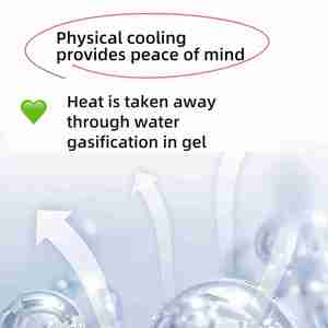 Cooling Gel Patches 20 Pack 8 Hour Ice Cold Relief for Forehead, Neck & Body Grape Mint Scented Instant Temperature <b>Drop</b> - Product Image 5